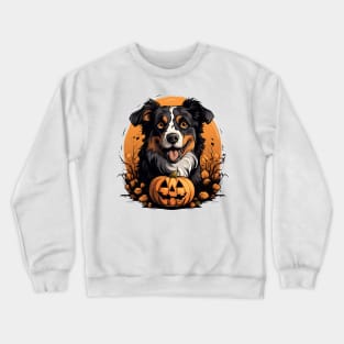 Halloween Australian Shepherd Dog #1 Crewneck Sweatshirt